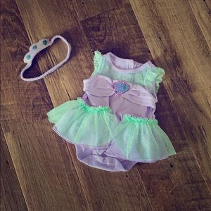 Disney Baby “Ariel” Bodysuit and Headband